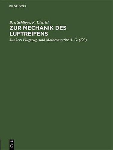 Zur Mechanik Des Luftreifens