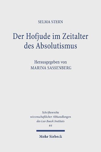 Cover image for Der Hofjude im Zeitalter des Absolutismus