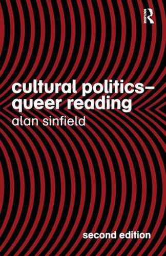 Cover image for Cultural Politics - Queer Reading