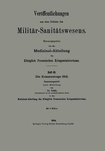 Cover image for Die Krankentrage 1913