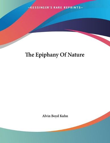 Cover image for The Epiphany of Nature