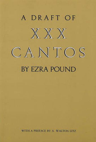 Cover image for A Draft of XXX Cantos