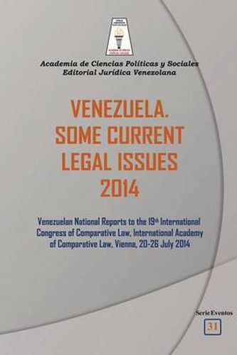 Cover image for Venezuela. Some Current Legal Issues 2014