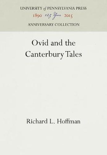 Cover image for Ovid and the Canterbury Tales