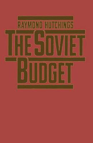 Cover image for The Soviet Budget