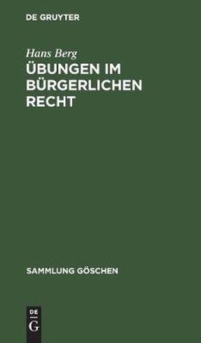 Cover image for UEbungen im burgerlichen Recht