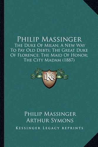 Cover image for Philip Massinger
