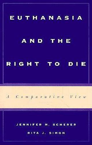Cover image for Euthanasia and the Right to Die: A Comparative View