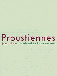 Cover image for Proustiennes