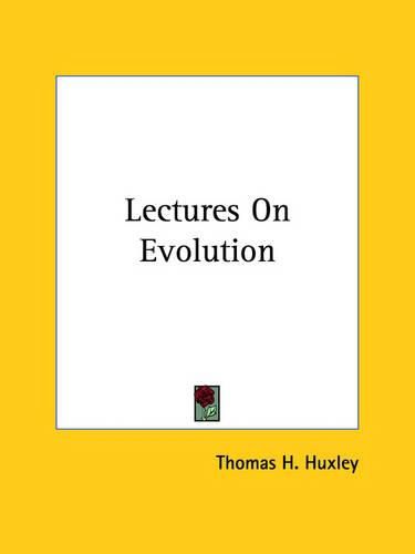 Cover image for Lectures On Evolution