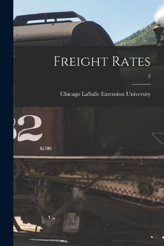 Cover image for Freight Rates; 2