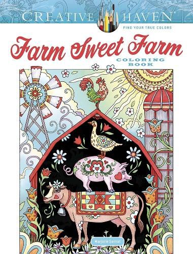 Cover image for Creative Haven Farm Sweet Farm Coloring Book