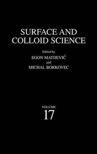 Cover image for Surface and Colloid Science