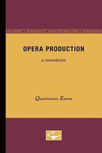 Cover image for Opera Production: A Handbook