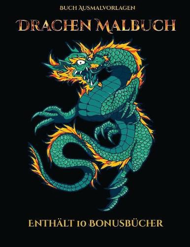 Cover image for Buch Ausmalvorlagen (Drachen Malbuch)