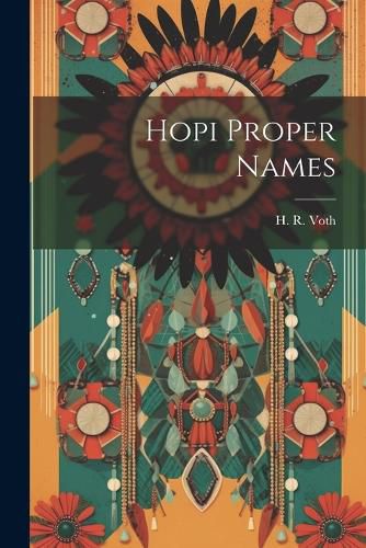 Cover image for Hopi Proper Names