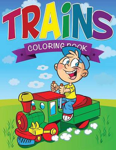 Cover image for Trains Coloring Book