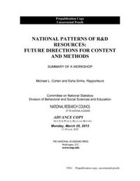 Cover image for National Patterns of R&D Resources: Future Directions for Content and Methods: Summary of a Workshop