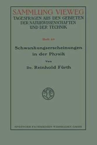Cover image for Schwankungserscheinungen in Der Physik