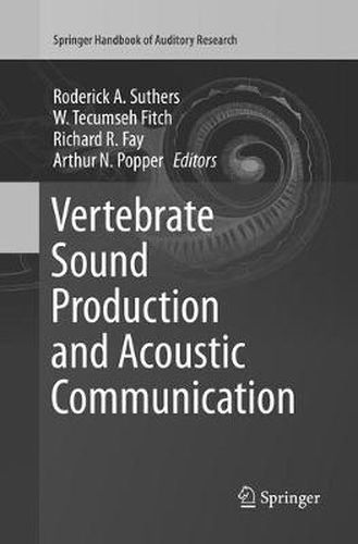 Cover image for Vertebrate Sound Production and Acoustic Communication