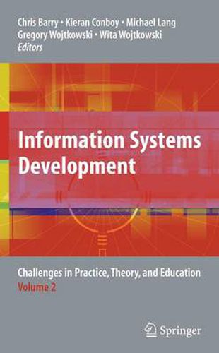 Cover image for Information Systems Development: Challenges in Practice, Theory, and Education Volume 2