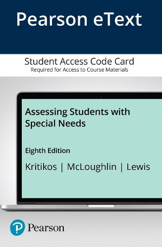 Cover image for Assessing Students with Special Needs -- Enhanced Pearson eText