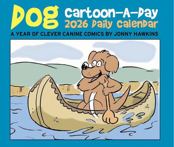 Cover image for Dog Cartoon-A-Day by Jonny Hawkins 2026 Box Calendar