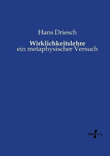 Cover image for Wirklichkeitslehre: ein metaphysischer Versuch