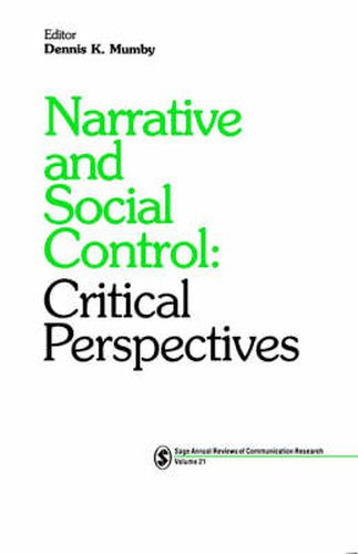 Cover image for Narrative and Social Control: Critical Perspectives