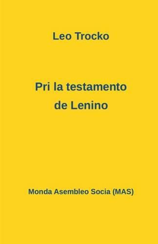 Cover image for Pri la testamento de Lenino