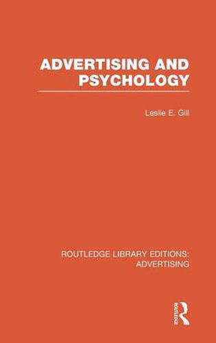 Cover image for Advertising and Psychology