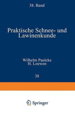 Cover image for Praktische Schnee- Und Lawinenkunde