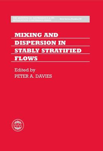 Cover image for Mixing and Dispersion in Stably Stratified Flows