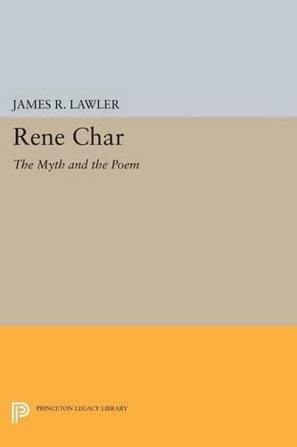 Cover image for Rene Char: The Myth and the Poem