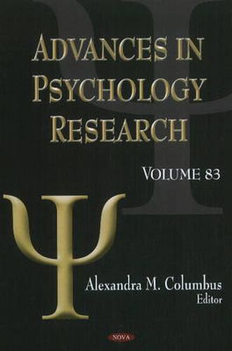 Cover image for Advances in Psychology Research: Volume 83