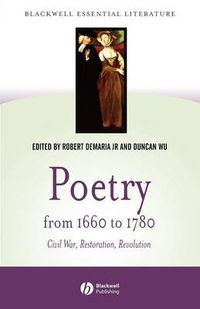 Cover image for Poetry from 1660 to 1780: Civil War, Restoration, Revolution