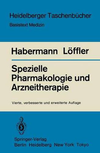 Cover image for Spezielle Pharmakologie Und Arzneitherapie