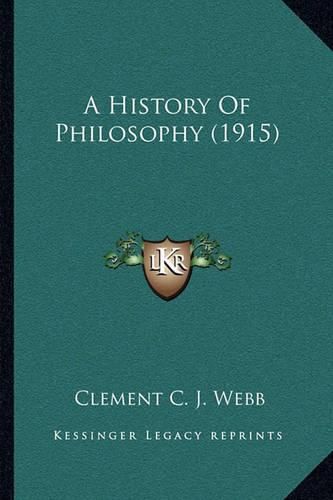 A History of Philosophy (1915)