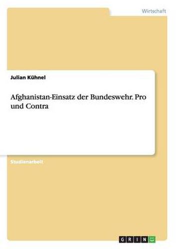Cover image for Afghanistan-Einsatz der Bundeswehr. Pro und Contra