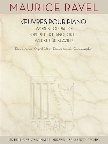 Cover image for OEuvres pour piano: EDition Originale