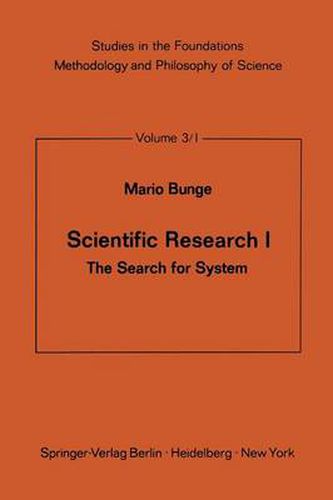 Cover image for Scientific Research I: The Search for System