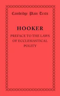 Cover image for Preface to the Laws of Ecclesiastical Polity