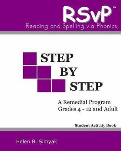 Cover image for RSvP - Step by Step - Student Activity Book: RSvP - Reading and Spelling via Phonics