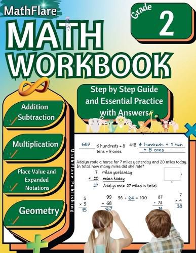 Cover image for MathFlare - Math Workbook 2nd Grade