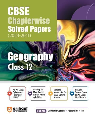 Cover image for CBSE CHAPTERWISE SOLVED PAPER GEOGRAPHY CLASS 12th (Edition10)