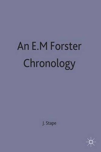 An E. M. Forster Chronology