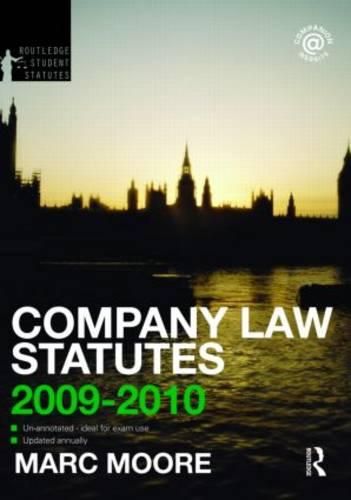 Cover image for Company Law Statutes 2009-2010