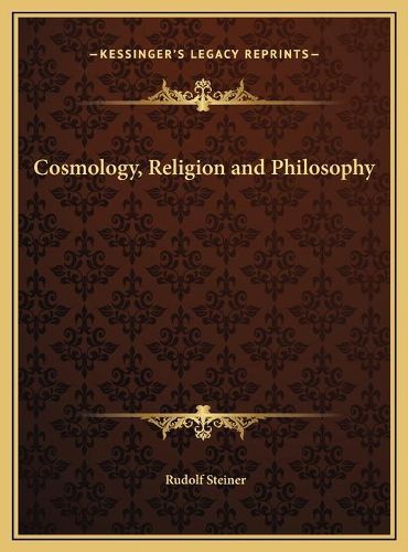 Cover image for Cosmology, Religion and Philosophy
