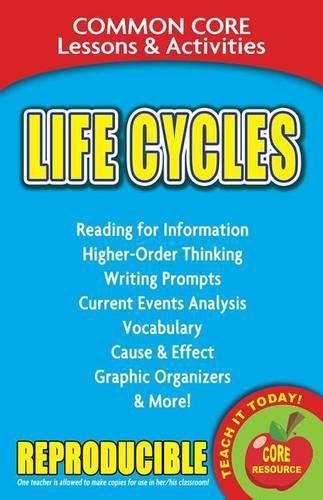 Cover image for Life Cycles Common Core Lessons & Activities