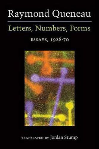 Letters, Numbers, Forms: Essays, 1928-70